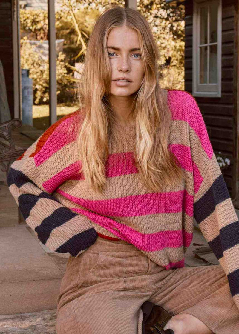 Chloe Striped Sweater - Multi