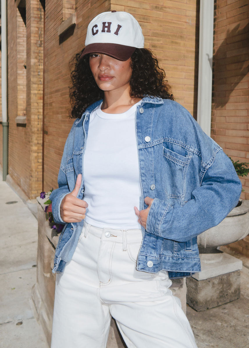 Chi 2-Tone Baseball Cap - Chocolate