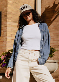 Chi 2-Tone Baseball Cap - Chocolate