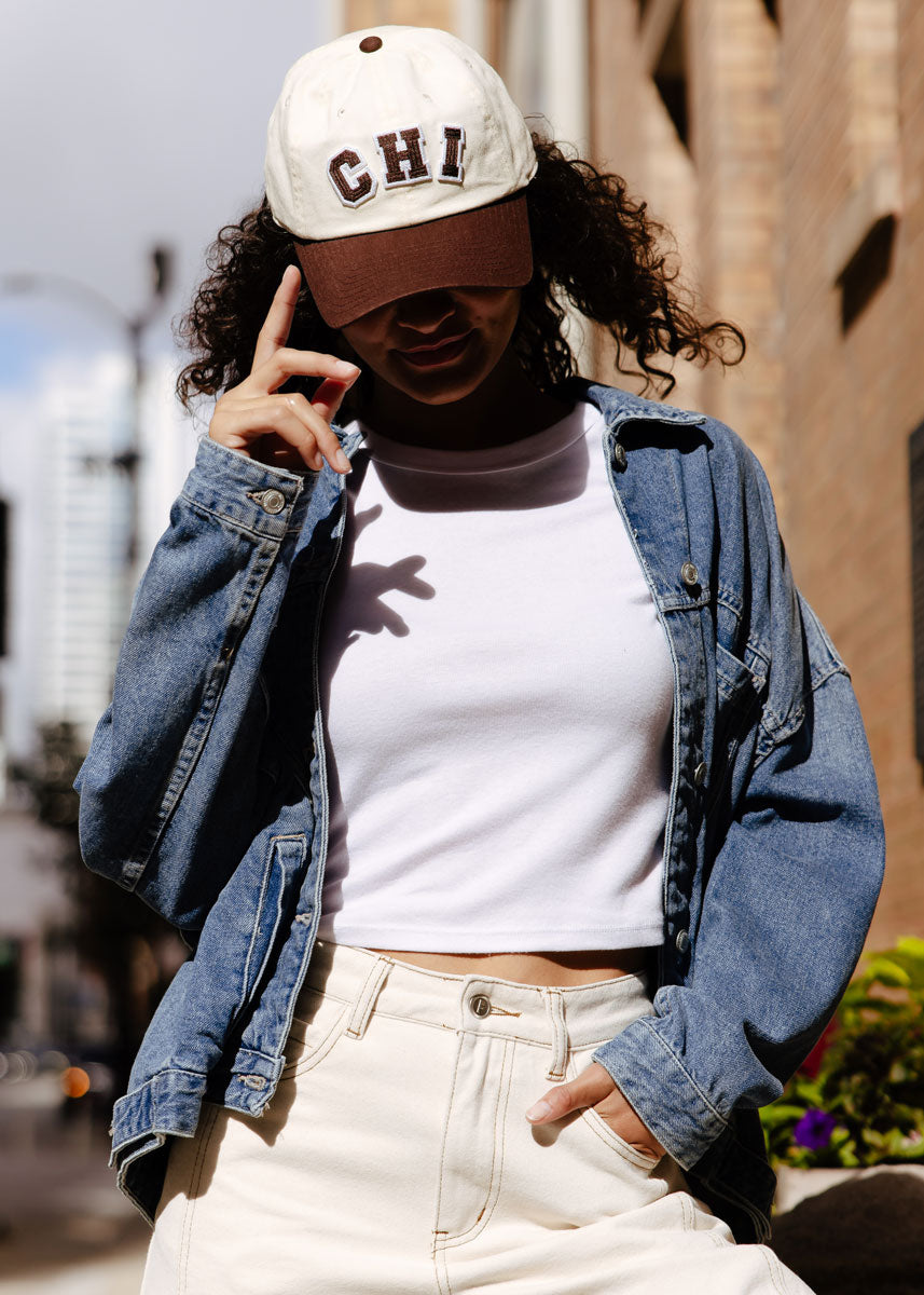 Chi 2-Tone Baseball Cap - Chocolate