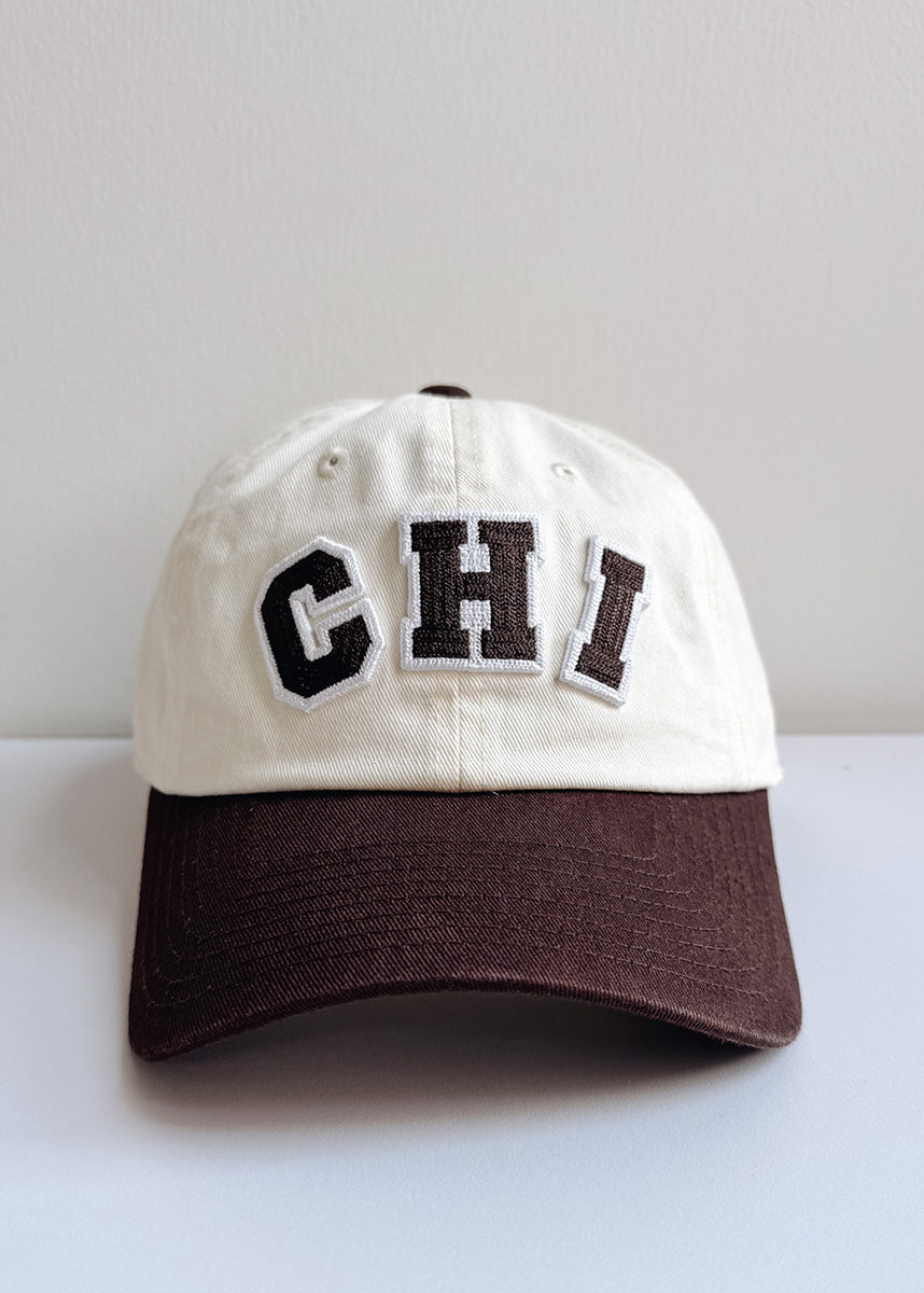 Chi 2-Tone Baseball Cap - Chocolate