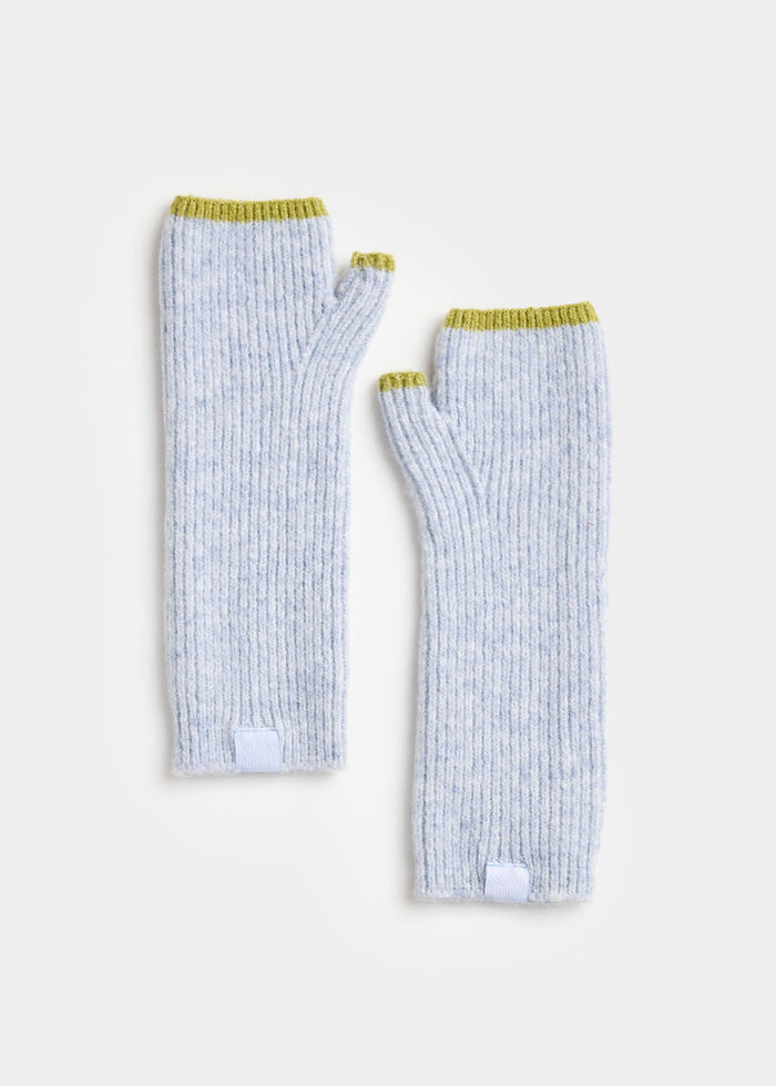 MAD HTR Wrist Warmers - Blue & Citron