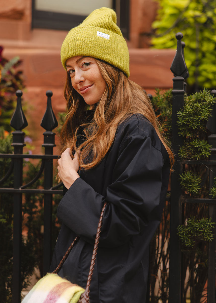 MAD HTR Heather Knit Beanie - Adult - Heather Citron