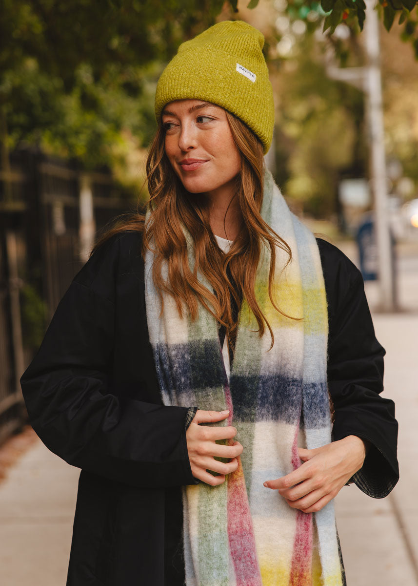 MAD HTR Heather Knit Beanie - Adult - Heather Citron