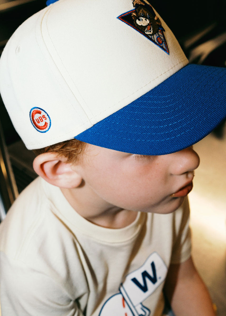Youth Cubs Clark Hat - Ivory & Royal