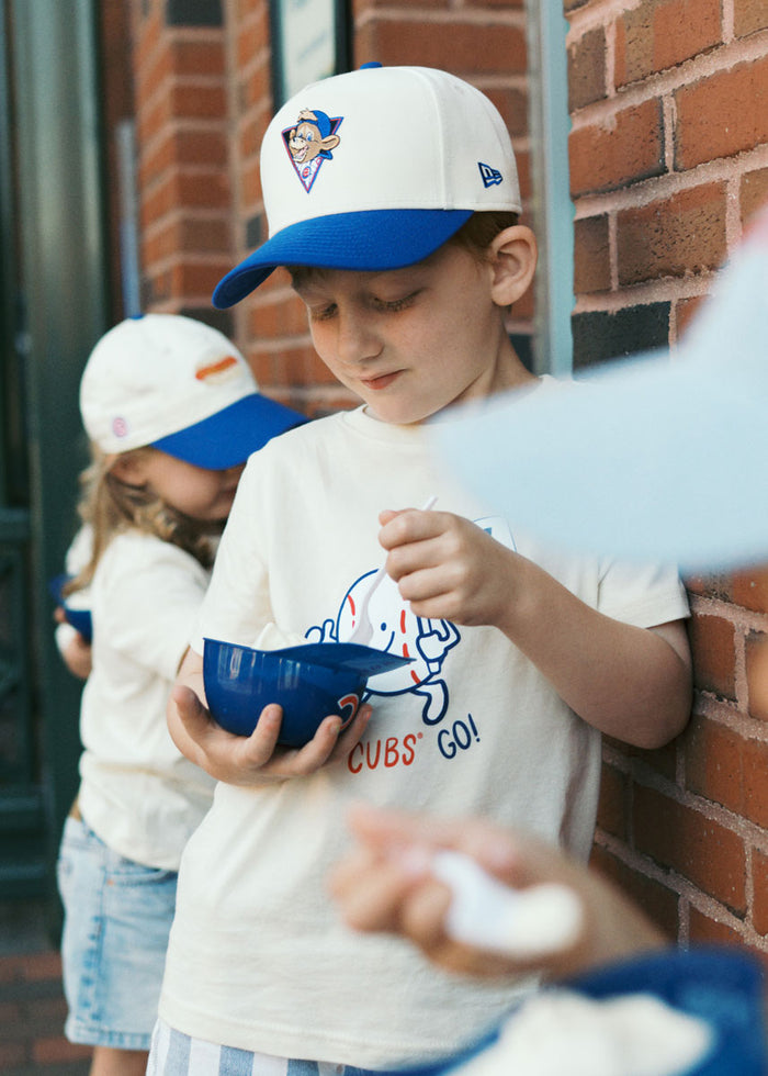 Youth Cubs Clark Hat - Ivory & Royal
