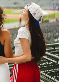 Chicago Cubs Pinstripe Puff Hat - Royal