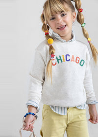 Sweet Home Chicago Toddler Sweatshirt - Heather Natural