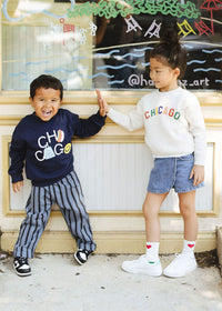 Sweet Home Chicago Toddler Sweatshirt - Heather Natural