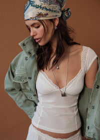 Blush Hour Tee - Clean Ivory