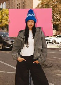 MAD HTR Chicago Pom Beanie - Adult - Cobalt