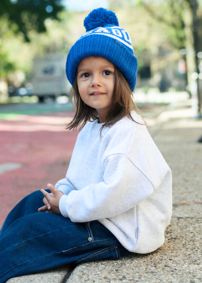 MAD HTR Chicago Pom Beanie - Toddler - Cobalt
