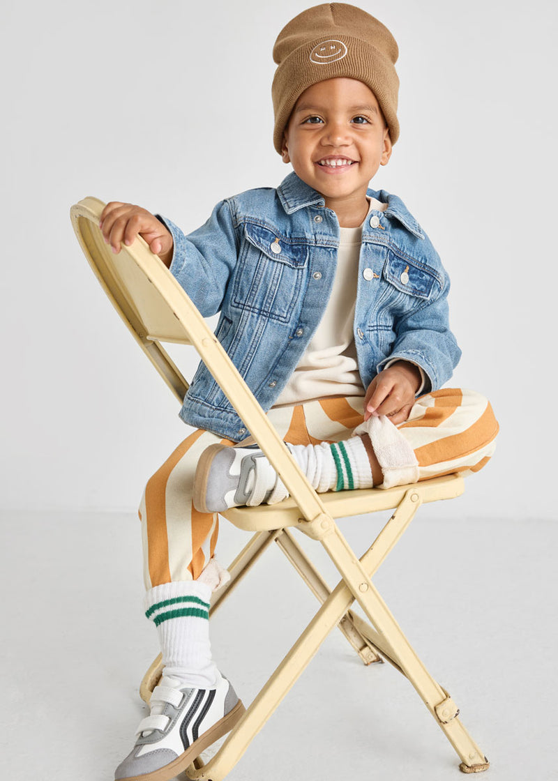 Toddler Mad Hatter Smiley Cuff Beanie - Cocoa