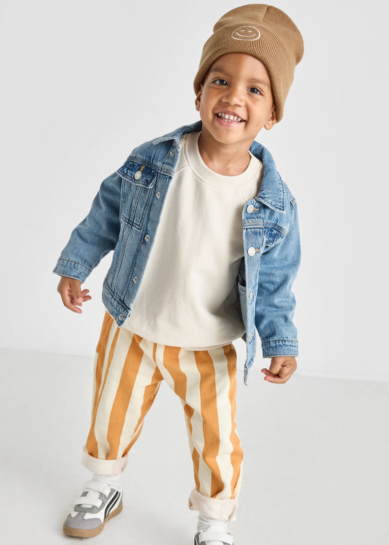 Toddler Mad Hatter Smiley Cuff Beanie - Cocoa