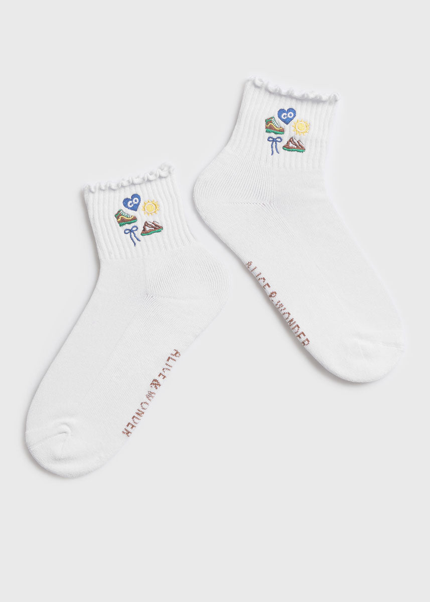 Colorado Icons Ruffle Sock