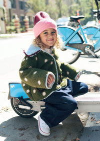 MAD HTR Two-Tone Beanie - Youth - Burgundy & Sachet Pink