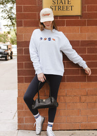 Chicago Forever Wide Whale Cord Hat - Cream & Orange