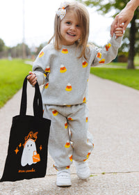 Candy Corn Sweatsuit Set