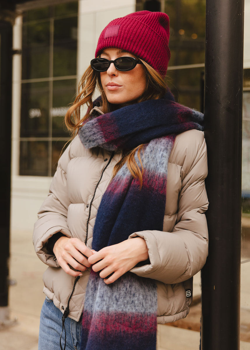 MAD HTR Ribbed Knit Beanie - Adult - Burgundy