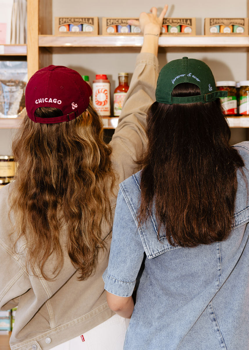 Chi Dad Hat - Burgundy & Pink