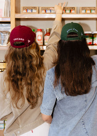 Chi Dad Hat - Burgundy & Pink