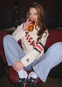 Blackhawks Hockey Jersey Tee - Cream