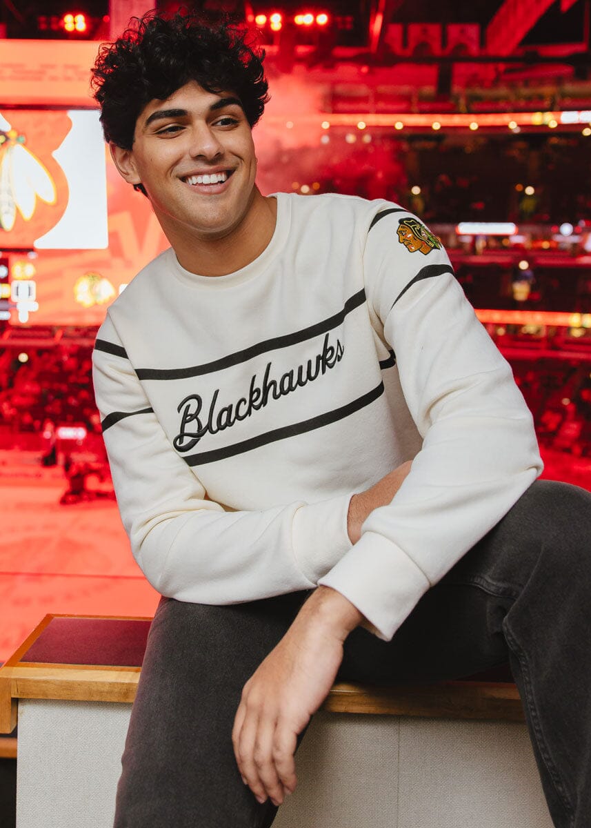 Blackhawks Script Sweatshirt - Cream – Alice & Wonder