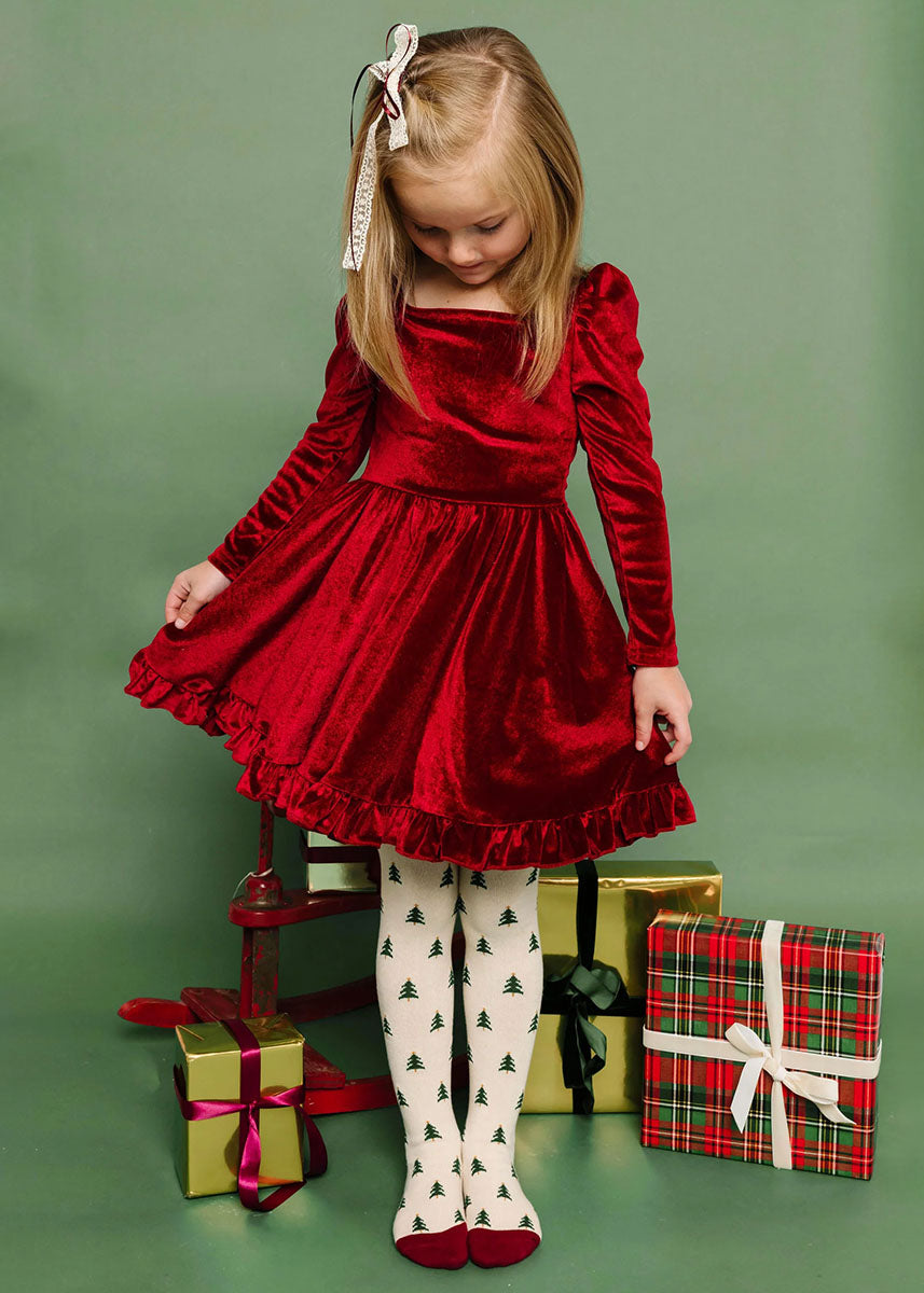 Tree Farm Knit Tights