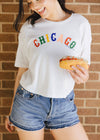 Sweet Home Chicago Crop Tee - White Sox