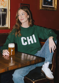 Chi Crop Sweater - Green
