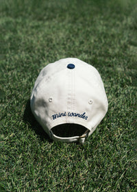 Youth Cubs Baseball W Flag Dad Hat - Ivory & Navy