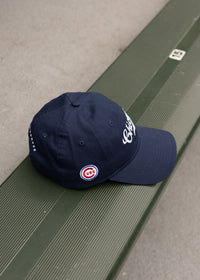 Chicago Cubs Vintage Logo Dad Hat - Navy