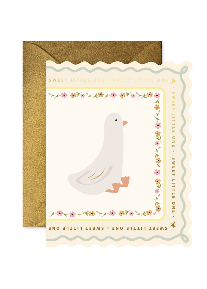 Sweet Little Goose Greeting Card