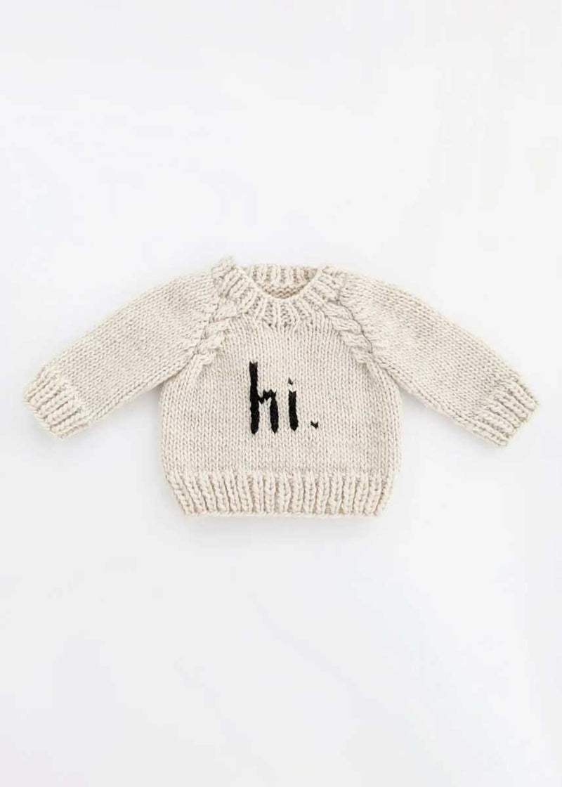 Hi. Crew Neck Sweater - Ivory