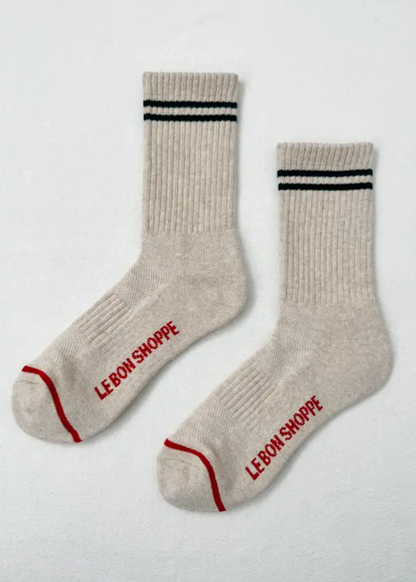 Boyfriend Socks - Oatmeal
