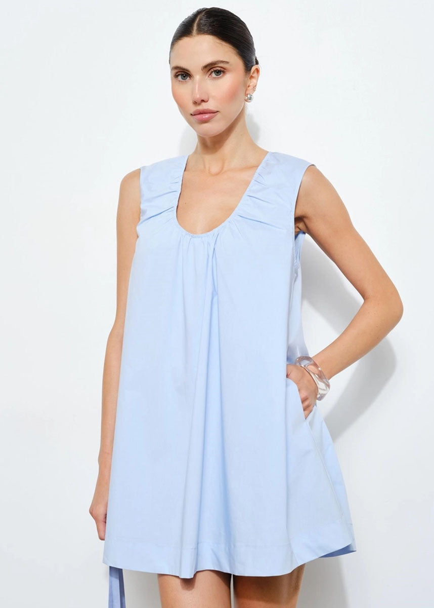 Delia Swing Mini Dress - Light Blue