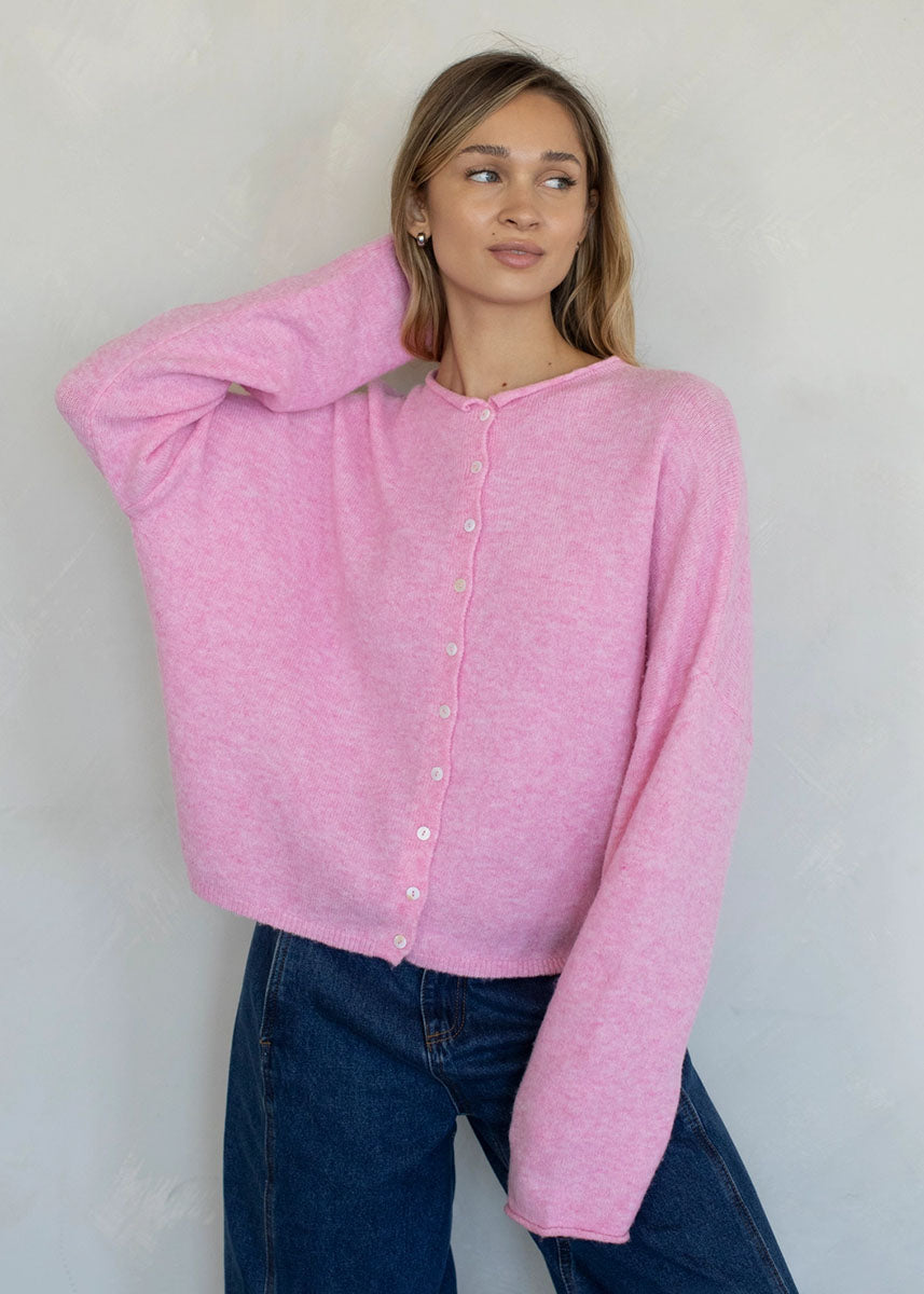Piper Cardigan - Pale Pink