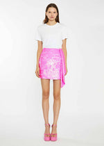 Natasha Mini Skirt - Neon Pink Sequin