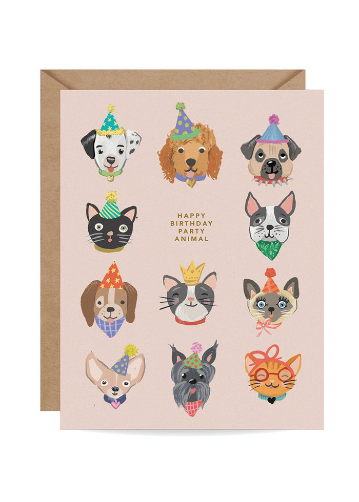 Party Animals Birthday Card