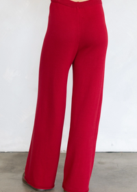 Nara Knit Pants - Berry