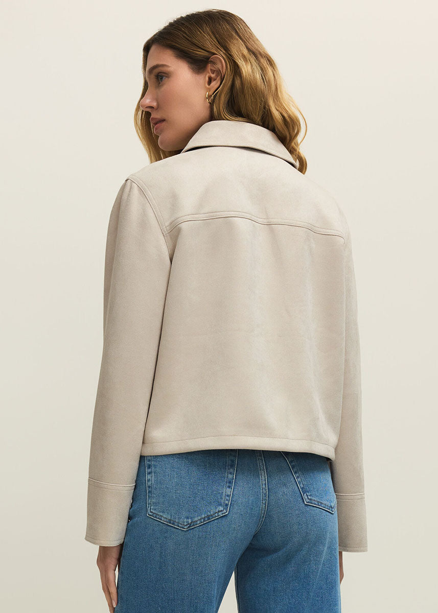Dillon Suede Jacket - Crystal
