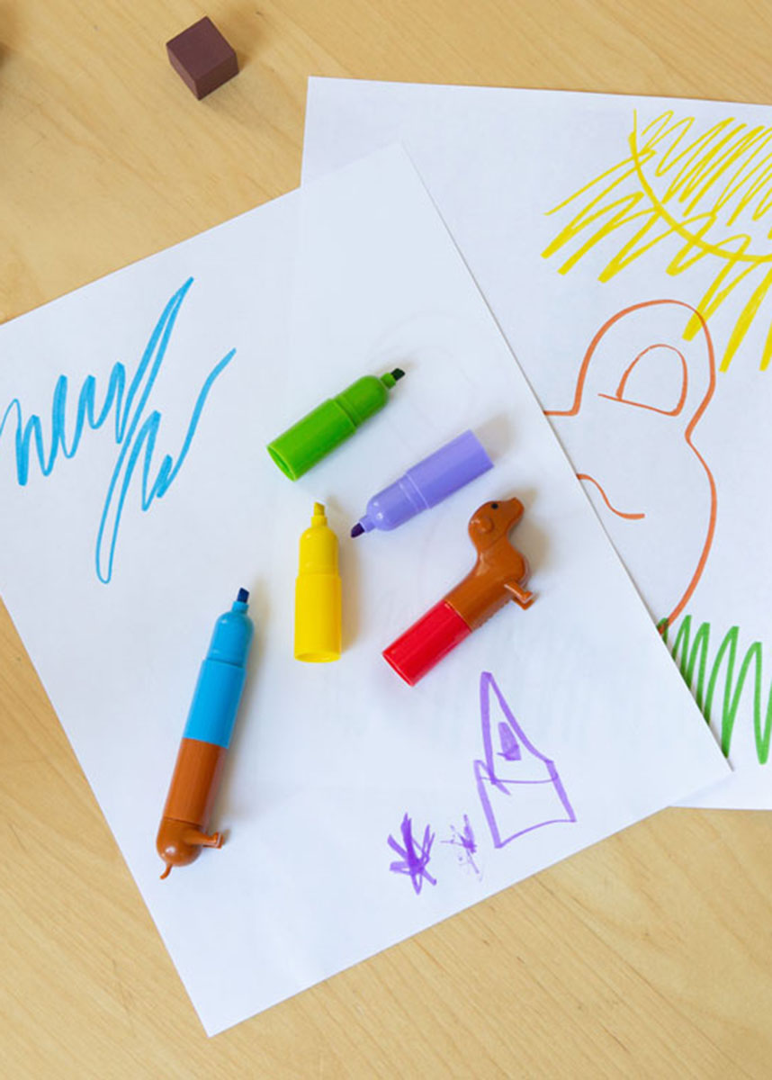 Rainbow Dachshund Markers