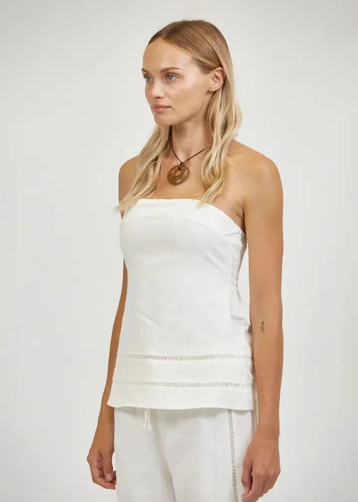 Siena Strapless Top - Off-White