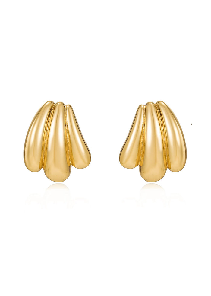 Gemma Statement Earrings - Gold Plate