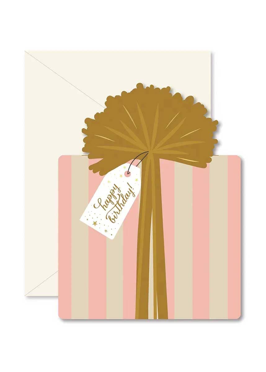 Striped Birthday Gift Card