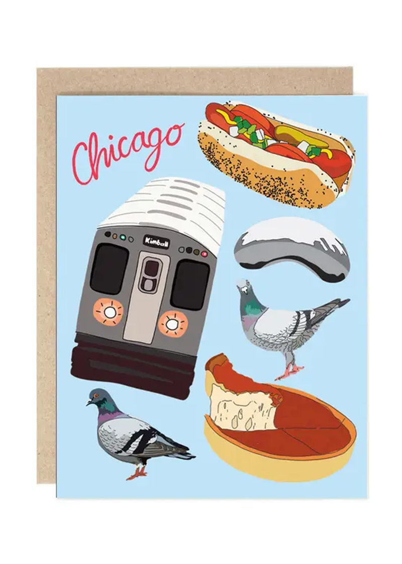 Chicago Faves Greeting Card