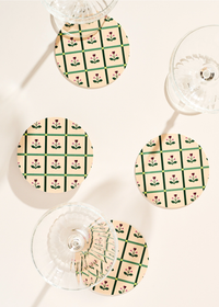 Tulip Windowpane Coasters - Set of 4