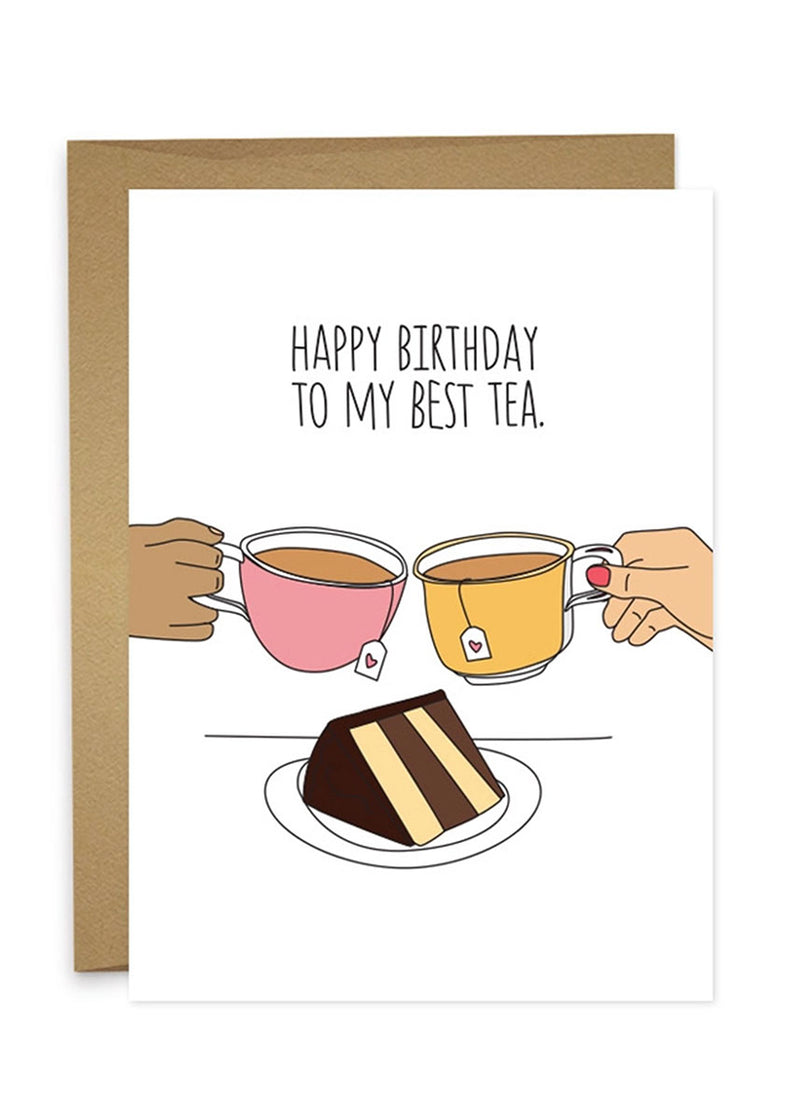 HBD Best Tea Birthday Card