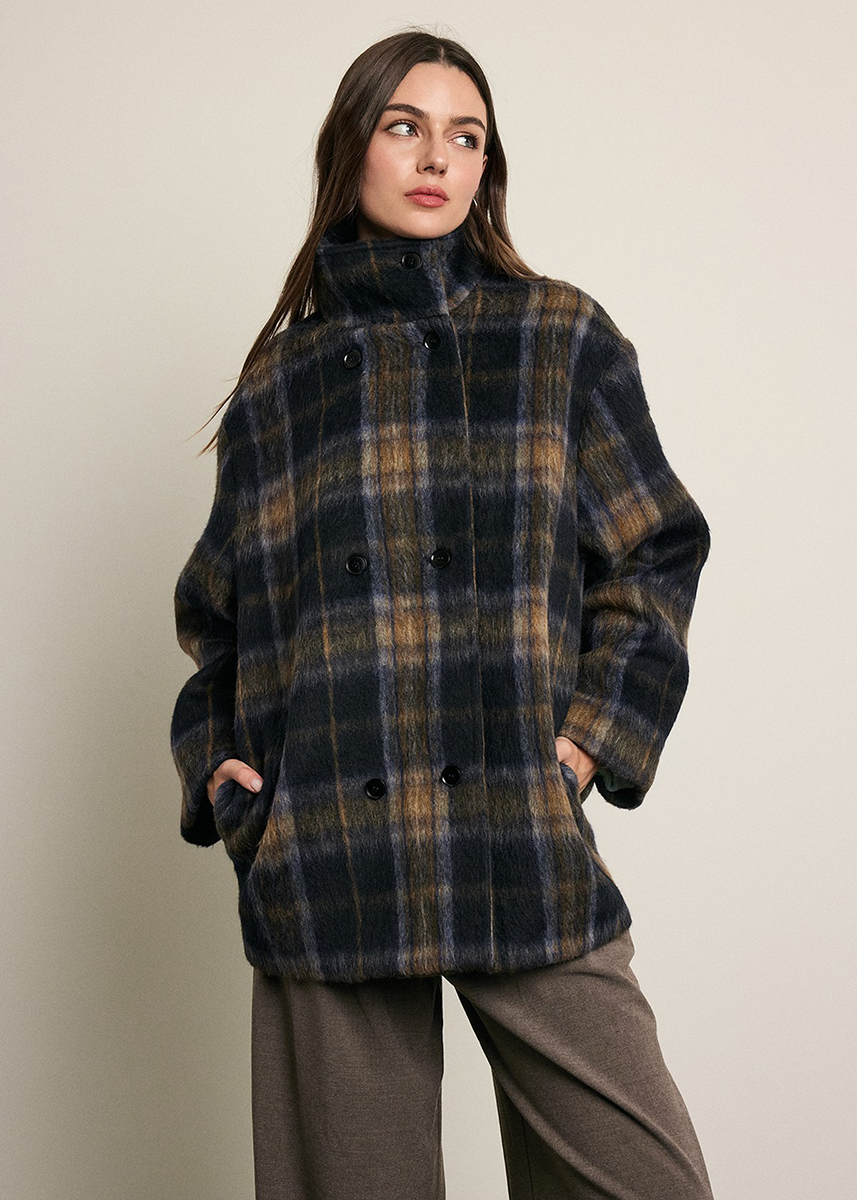 Tara Plaid Jacket - Green Plaid