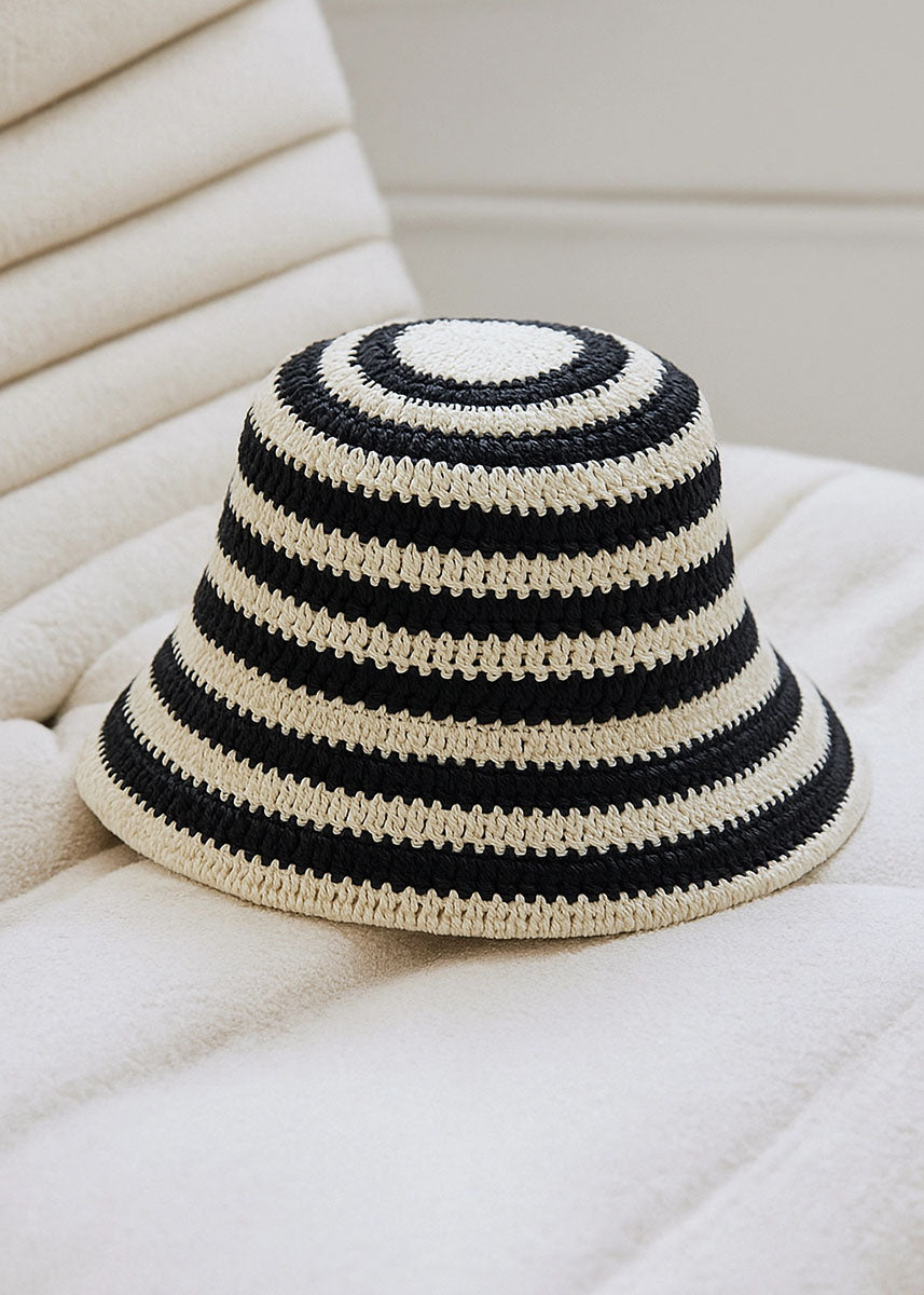 Amos Bucket Hat - Black/White